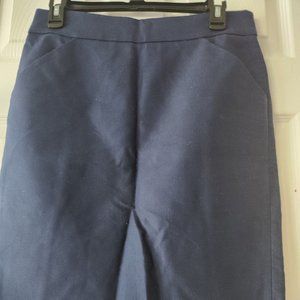 J. Crew Navy Blue Pencil Skirt